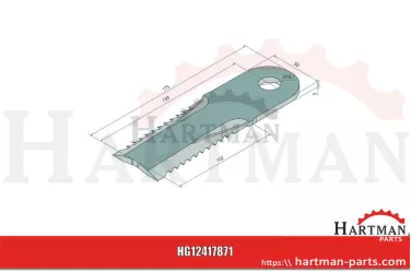 Schlegelmesser gezahnt 84437624