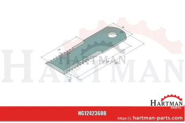Schlegelmesser gezahnt D49074600, 71424347