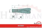 Zinken mit konischer Mutter 55808, SXL1250