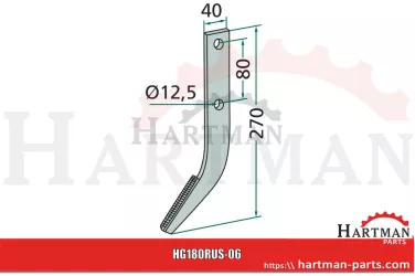 Hak do frezowania powlekany RS18198