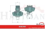 Uchwyt dyszy kulowej mit Gewindeanschluss 1/4" NPT 4081B0N , 4081B0N