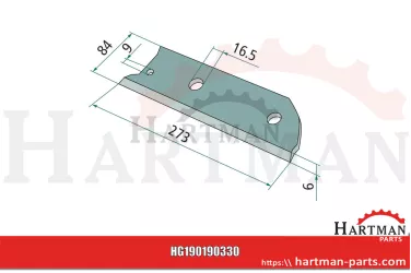 Nóż sieczkarni 03-076235, LM03076235
