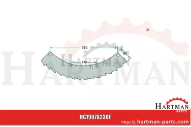 Nóż tnący strona prawa LCA78230, LCA95959, 78230