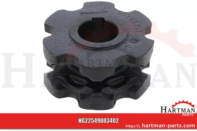 Nußkettenrad Z-6 für Rundstahlkette 11 x 31 mm 49003402