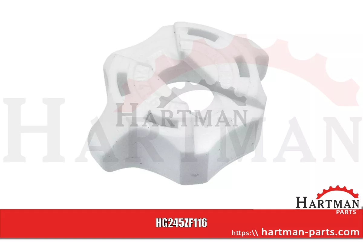 Nakrętka bagnetowa biała, SW 8 starszy system 7194000, ZF116