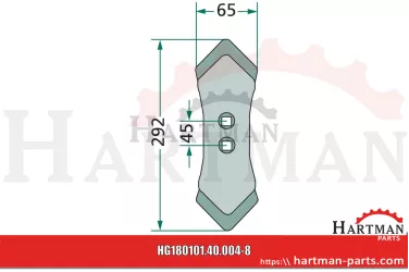 Redlica K32, promień - 250 105000800