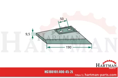 Redlica skrzydełkowa lewa 92521
