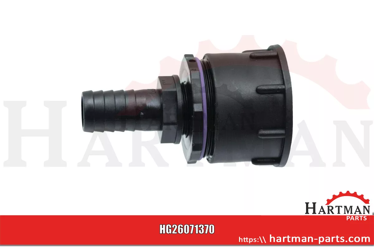 Adapter IBC S60x6, z końcówką do węża 25 mm