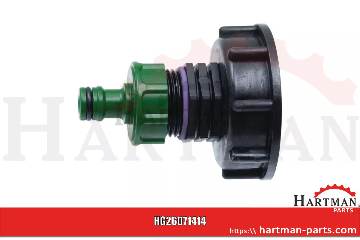 Adapter IBC, wersja krótka S60x6 x 1" gwint zew.