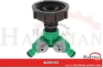 Adapter IBC, wersja krótka S60x6 z 2-drożnym zaworem