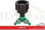 Adapter IBC, wersja długa S60x6 z 2-drożnym zaworem