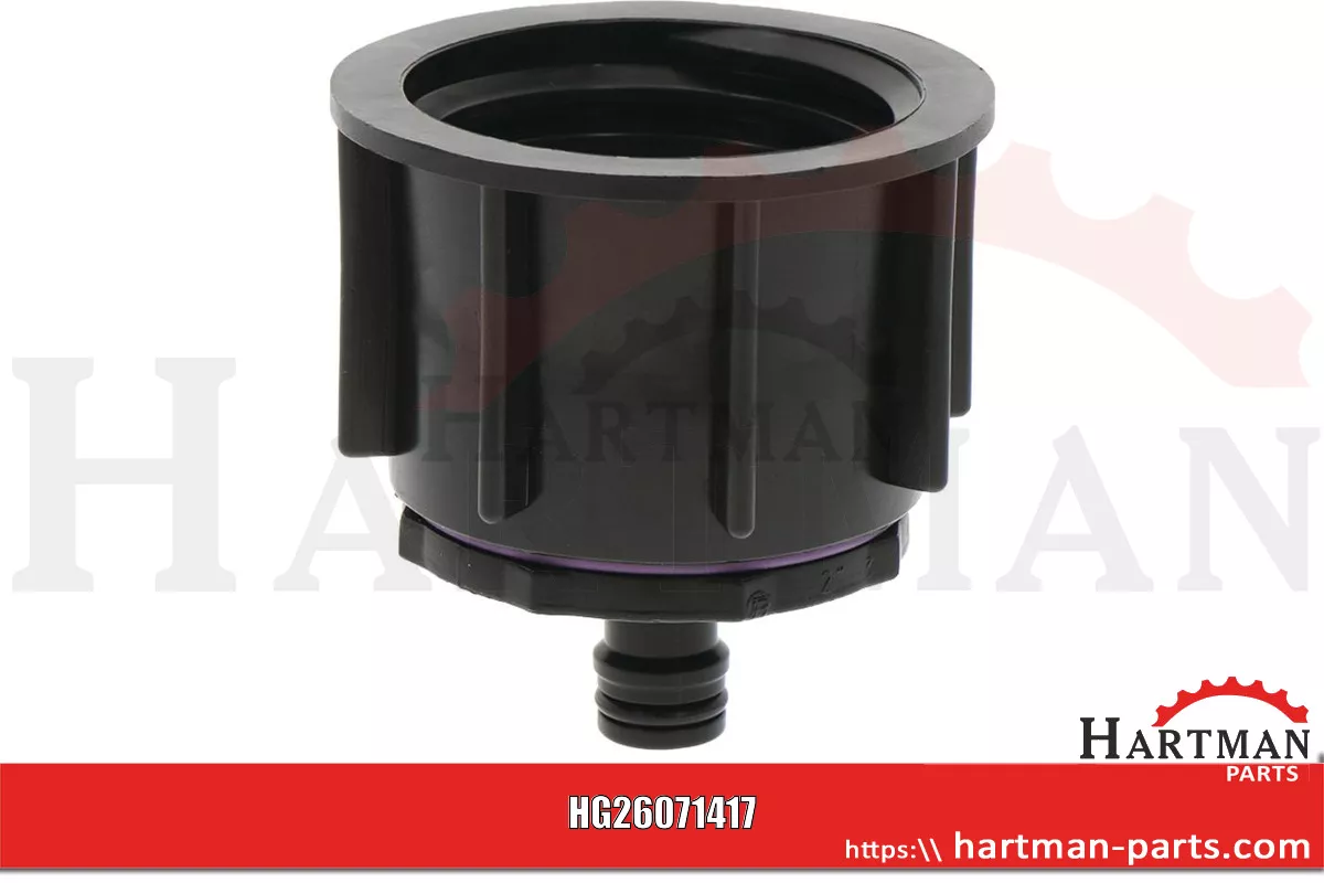 Adapter IBC S60x6 z zatrzaskowym przyłączem kurka z tworzywa