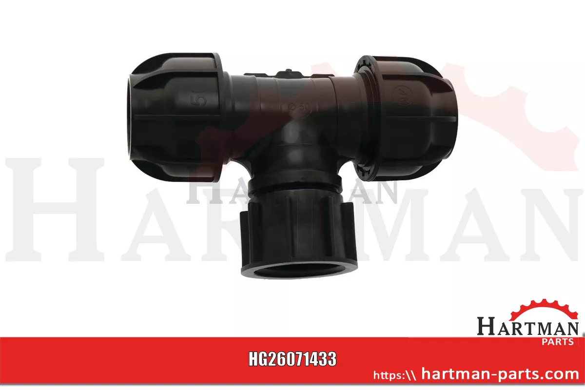 Adapter IBC S60x6 ze trójnikiem zaciskowym do rury 50 mm