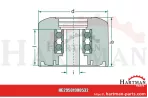 Rolka podporowa 60200070, 20028967, 602.00070