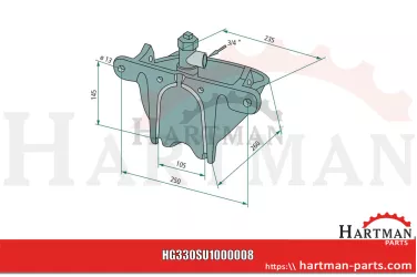 Poidło model 8 z odlewu, zawór mosiężny 3/4" 100.0008, 1000008