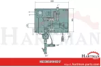 Model grzałki 317 Regulacja temperatury powrotu, 3000 W, 230 V dla 1/2
